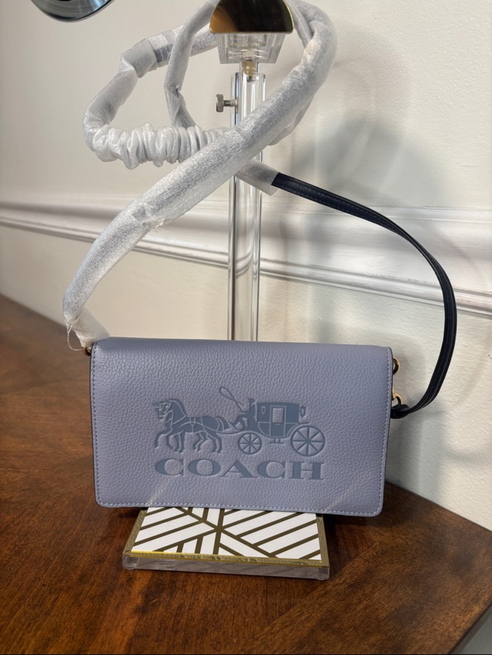 Coach Anna Foldover Clutch Crossbody in a Twilight multi-color design - Picture 3 of 11
